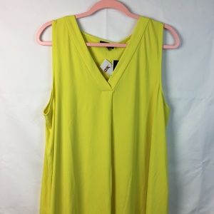 Premise Studio XL Women's Yellow Tank Top Blouse